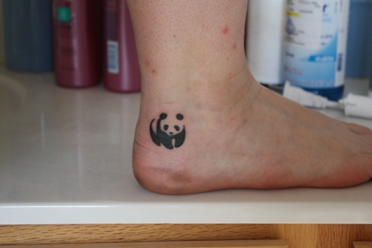 Foot tattoo designs for women stars. She has a small tattoo just below her 